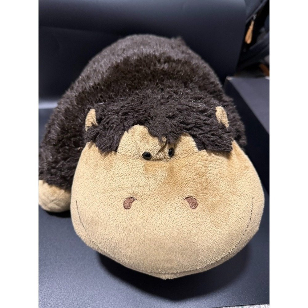 Pillow Pets Plush Brown Cow Pillow Stuffed Animal 18" Foldable Cushion Toy